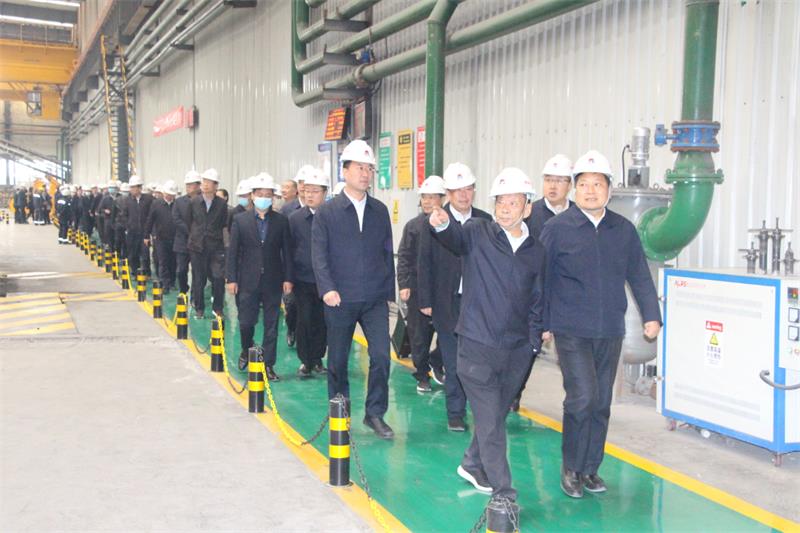 鞏義市重點工作觀摩團到明泰科技項目現(xiàn)場觀摩指導